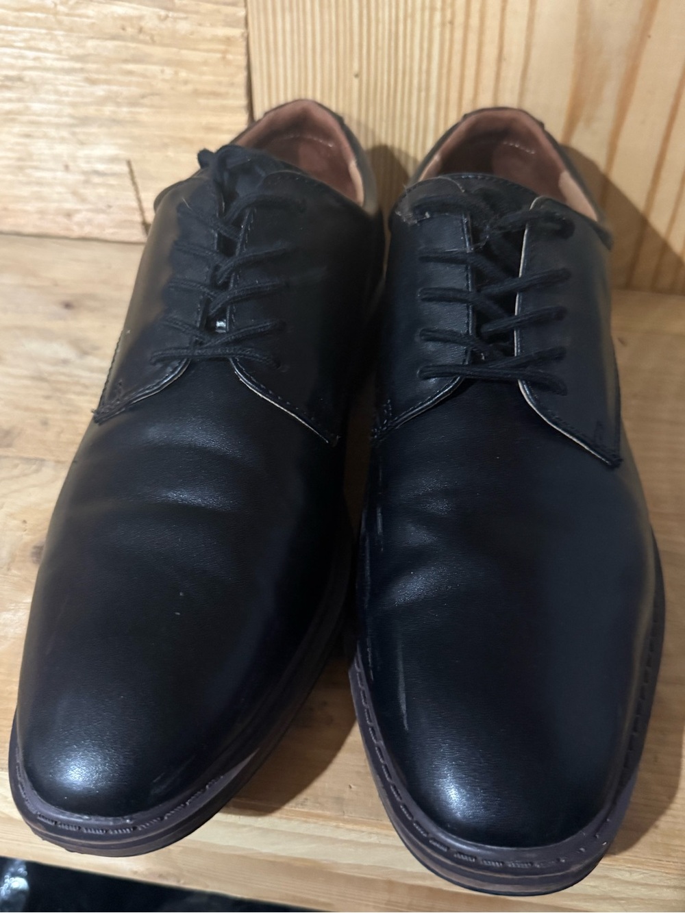 Goodfellow & Co Black Leather Derby Dress Shoes